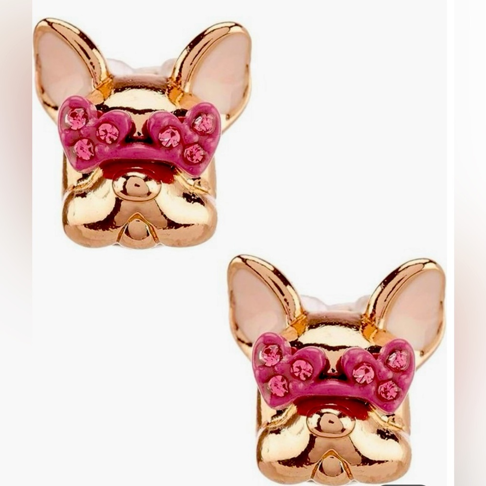 💗 Kate Spade bulldog w/ heart sunglasses Earrings